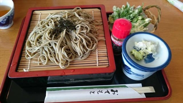 明日葉天ぷらそば