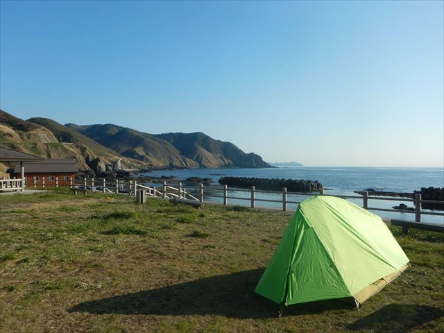 海が見えるキャンプ場